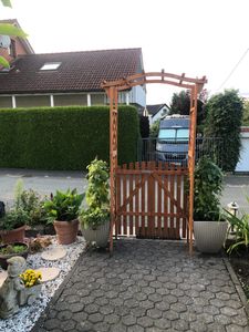 vidaXL pergola s bránou 116x40x204 cm z masivního jedlového dřeva Fotografie od zákazníka č. 1