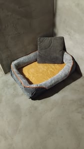 WISFOR Orthopädisch Hundebett Hundesofa Hundecouch Hundekissen große Hunde Schlafplatz, wasserfest waschbar Bezug abnehmbar L: 100x75x19cm Kunden-Foto 7