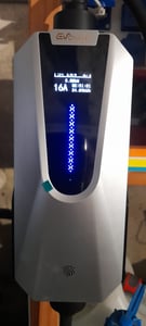 EV Ladekabel Typ 2 32A 22KW , EV-Ladegerät mit CEE-Stecker, 6M Portable Mobile Wallbox für Elektrofahrzeuge Mit WIFI/APP Steuerung Einstellbarer Strom Kunden-Foto 2