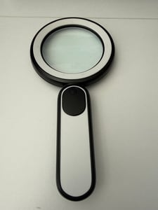 Lupe mit Licht, LED Lupe, Leselupe, Juwelierlupe, 15-fache Vergrößerung Handlupe, für Arbeiten in der Nähe, Lesen, Schmuck, Erkunden Linsentuch Kunden-Foto 1