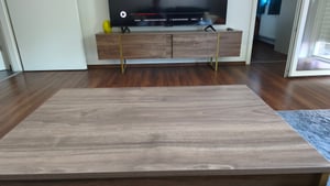 Skye Decor, Set Luxe - Noce, Oro, Soggiorno, Set di mobili per soggiorno, Noce, 180 x 47 x 30 cm Foto del cliente 2