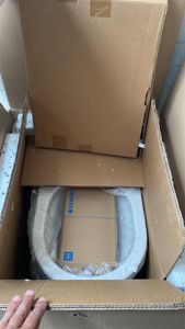 GEBERIT Duofix Basic Vorwandelement + Wand-WC Dalia Becken Weiß Spülrandlos + Bedienplatte Delta 25 für Doppelspülung Kunden-Foto 2