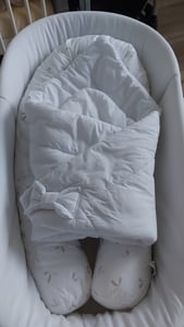 Babyhörnchen, Babynest, Schlafsack Steckkissen Pucktuch Einschlagdecke - D06 - Minnie Kunden-Foto 2