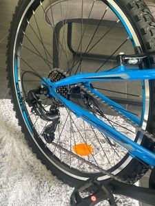 26 Zoll Mountainbike SHIMANO 21-Gang Fahrrad mit Vollfederung & Beleuchtung OXT-Blue Kunden-Foto 4