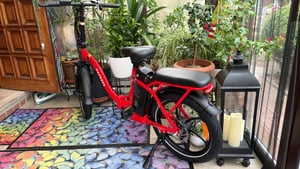 E-Bike Rostfreie Aluminiumlegierung 36 V 20 Ah 720 Wh City e bike 20 Zoll Wasserdicht IP54 bis zu 110 - 150 km mit 7 Gang, Grau Kunden-Foto 1