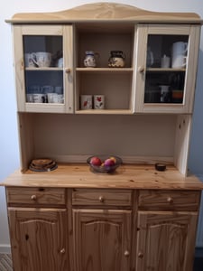 Aufsatz Julien für Sideboard, mit 2 Glastüren und 1 Boden Kunden-Foto 1