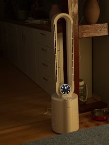 Zilan Turmventilator mit Fernbedienung | LED-Display | Oszillation | 12 Stufen | 40 Watt DC Motor | Integrierter Luftbefeuchter Kunden-Foto 1