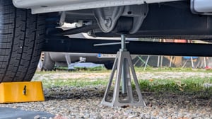 ACXIN Ondersteuningspoten voor caravan, steunpoten, ondersteuningspoten, autosteun, in hoogte verstelbaar 28-43 cm, accessoires voor caravans, belastbaar tot 1000 kg, geschikt voor auto, caravan, camper, aanhanger (4 stuks) Klantenfoto 2