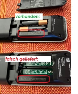 Panasonic N2QBYA000048 Fernbedienung für TX-55JZW2004 TX-65JZW2004 Kunden-Foto 2