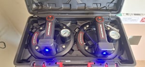 Elektrická vákuová prísavka 8 palcov s LED displejom, nosnosť 200 kg, prísavka na sklo, dlaždice a kameň Zdvíhacie náradie s 2 akumulátormi a kufríkom Fotografia od zákazníka č. 1