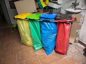 Stojan pro 3 pytle na tříděný odpad Kunden-Foto 1