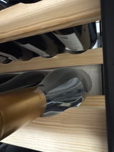 Lenmar Serie RW Weinregal aus Holz für Flaschen, LOFT135, 204 x 104 x 27, 15 liegen, für 135 Flaschen, Wein, Flaschenregal,Kellerregal,Regale,Flaschen Kunden-Foto 3