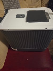 Katzenklo mit Katzenklomatte und Schaufel, XXL Katzentoilette Für Katzen bis 15kg,Katzenklo mit ausziehbares Tablett,Katzenklo Geschlossen 45x37x35cm Kunden-Foto 5