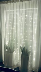 Vorhangleuchten LED außen transparent 2 Meter Kunden-Foto 1