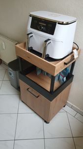 Barschrank Minibar Rollwagen Hausbar Schrank Küchenwagen Barwagen "Hydra II" Kunden-Foto 1