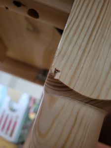 Weißer Runder Tisch II aus massivem Kiefernholz mit lackierter Tischplatte 90 cm Kunden-Foto 1