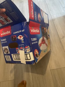 Zestaw mopów Vileda Turbo Easy Wring & Clean z wirówką elektryczną i pedałem nożnym, kolor szary Zdjęcie produktu od klienta nr 5