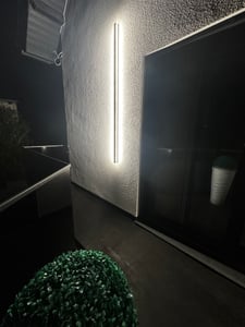 Lámpara de pared exterior MasterLED LED, IP65, 60 cm, 19 W, luz blanca tra (4000 K) – Lámpara de fachada moderna para casas, terrazas y jardines Foto del cliente 3