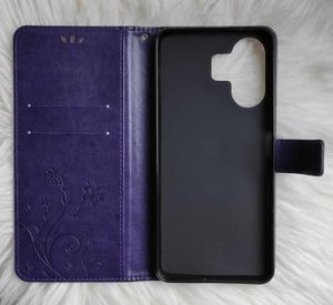 Handyhülle für Xiaomi Redmi 13 Floral Blumen Schmetterling Flip Cover Hülle Case Klapphülle Handytasche Farbe: Pink Kunden-Foto 3