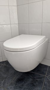 Aqua Bagno WC-Sitz Zero, D-Form weiß.  Duroplast, Absenkautomatik, Soft Close Funktion, Kunden-Foto 1