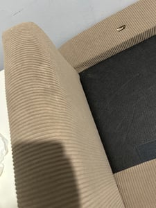 CLP Sofa Kioni Cordbezug 2-Sitzer komfortabel gepolstert bis 240 kg belastbar - Farbe: dunkelbraun Kunden-Foto 1