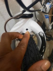 HILAND Rocket 20 Zoll Kinderfahrrad Mountainbike Kinder MTB für Jungen und Mädchen mit Shimano 6 Gang Schaltung Licht Gepäckträger, Weiß Kunden-Foto 22