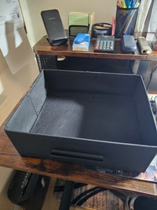 VASAGLE Höhenverstellbarer Schreibtisch elektrisch, 120 cm, stufenlos verstellbar, mit Steckdosenleiste, Haken, Memory-Funktion Kunden-Foto 4