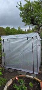 Szklarnia z dachem dwuspadowym Sekey 200 x 77 x 170 cm, szklarnia do pomidorów o wzmocnionej konstrukcji, biała Zdjęcie produktu od klienta nr 1