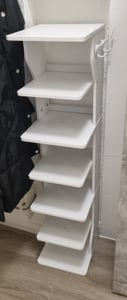 VASAGLE Schuhregal Standregal mit 6 Ebenen Schuhablage Weiß Kunden-Foto 1
