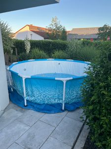 INTEX 28208GN - Frame Pool - Beachside (305x76cm) inkl. Filterpumpe Framepool Gartenpool Aufstellpool Kunden-Foto 1