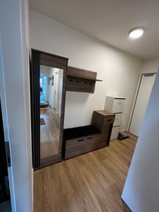 Garderobenset PIK Wandgarderobe Flurmöbel, Kleiderschrank, 4 Kleiderhaken, Schuhschrank, Schrank, fertig aufgebaut, Farbe: Weiß Kunden-Foto 1
