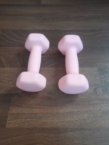 Miweba Sports Profi Neopren Hantel NKH100 | Hantelset - Kurzhanteln - Hexagon - Home Workout - Krafttraining - Anti Rutsch Oberfläche (Grau 2x 0,5 Kg) Kunden-Foto 1