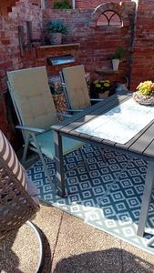 GO-DE Textil, Sesselauflage Hochlehner, Einzelset, Farbe: grau, Maße ca.: 118 cm x 48 cm x 5 cm, Rückenhöhe: 70 Kunden-Foto 2