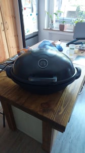 ProfiCook® Parrilla eléctrica | Para uso en interiores y exteriores | 2400W | Sin humo | Parrilla eléctrica para balcones | 2 en 1: de pie o de mesa | Parrilla eléctrica | PC BQS 1303 Foto del cliente 2