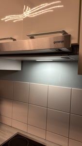 Gorenje TH 64E4BG Zwischenbauhaube Flachschirmhaube, Abluft- und Umluft, schwarz Kunden-Foto 1