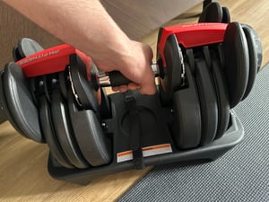 PH Fitness Verstellbare Kurzhantel Smart Series, 2,5-24 kg – 15 Gewichtsstufen, Drehsystem, platzsparend | Ideal für Krafttraining und Heimfitnessstudio Kunden-Foto 6