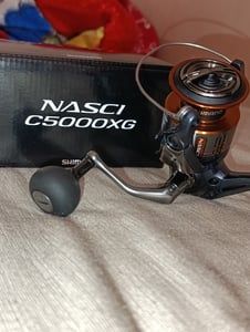 SHIMANO Nasci FD, C3000FD, Beidhändig, Spinning Angelrolle, Frontbremse, NASC3000FD Kunden-Foto 2