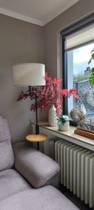 HOMCOM Stehleuchte, Standlampe mit 2 Ablagen, 40 W Stehlampe, Standleuchte, Weiß Kunden-Foto 1