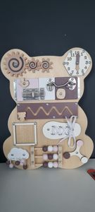 Kruzzel 22584 Montessori houten bord Beer Klantenfoto 1
