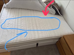 Ergonomische 7-Zonen Kaltschaummatratze - 16cm - 100 x 200 cm - H3 - Träumegut24 Kunden-Foto 13