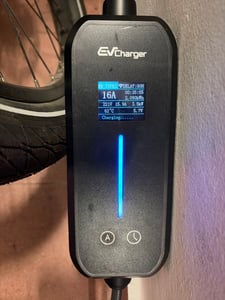 EV Ladekabel Typ 2 32A 22KW , EV-Ladegerät mit CEE-Stecker, 6M Portable Mobile Wallbox für Elektrofahrzeuge Mit WIFI/APP Steuerung Einstellbarer Strom Kunden-Foto 1