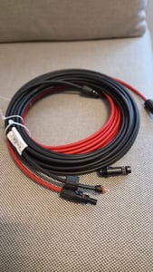 Solarkabel Verlängerungskabel Rot/Schwarz 4 - 6mm² mit montiertem Stecker 2x 20m 6mm² Kunden-Foto 3