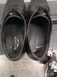 Tamaris Damen Schnürschuh Derby mit profilierter Plateausohle 1-23605-41, Größe:38 EU, Farbe:Schwarz Kunden-Foto 1