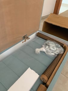 Skye Decor, Lavica - Vanessa (atlantická borovica + zelená) Fotografia od zákazníka č. 4