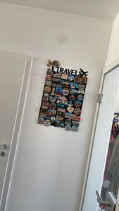 Samolepiaca magnetická tabuľa na stenu chladničku na magnety z ciest 45x70 na prilepenie na stenu Fotografia od zákazníka č. 1