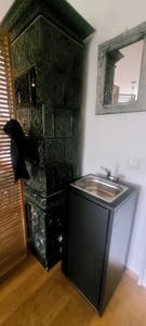 Mobiles Spülbecken Waschbecken Spüle Handwaschbecken Weiß inkl. Zubehör Kunden-Foto 1