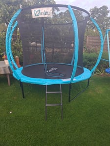 INLEA ULTIMATE Jump Trampolin 366 cm mit Innen-Sicherheitsnetz - Hellgrün Kunden-Foto 2
