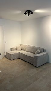 Kaiser Möbel Ecksofa mit schlaffunktion und bettkasten, Sofa L-form, Couch L-form BEST Poso Dicker Cord Dunkelgrau Rechts Kunden-Foto 2