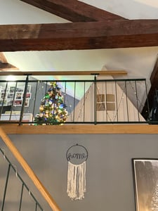 COSTWAY Speelhuisje voor kinderen, tipi-tent voor 2-3 peuters, kindertent met vlaggen en een afwasbare mat, speelhut voor kinderen vanaf 3 jaar, beige Klantenfoto 2