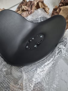 FURNIFY® 2er Set Barhocker ASTA | Höhenverstellbarer Kunstleder-Barstuhl mit Rückenlehne | Schwarz Kunden-Foto 6